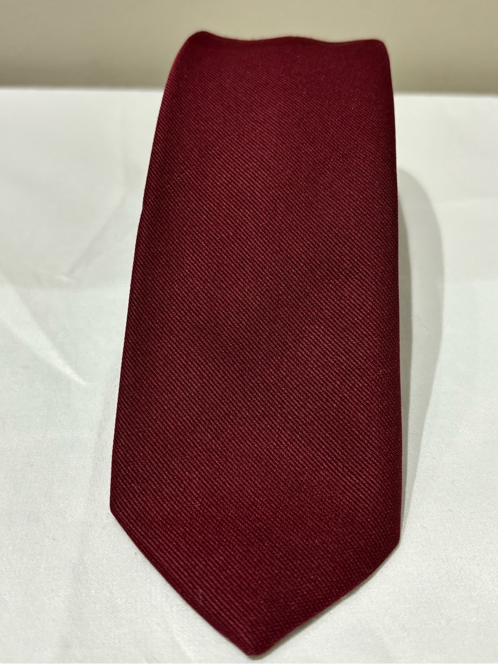 Dior Men's Burgundy/Maroon Solid Tie